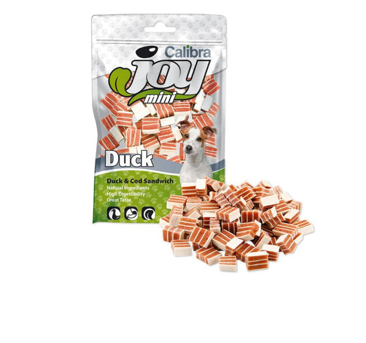 Calibra Joy Dog Mini Sandwich Bacalao Pato Snack 70g