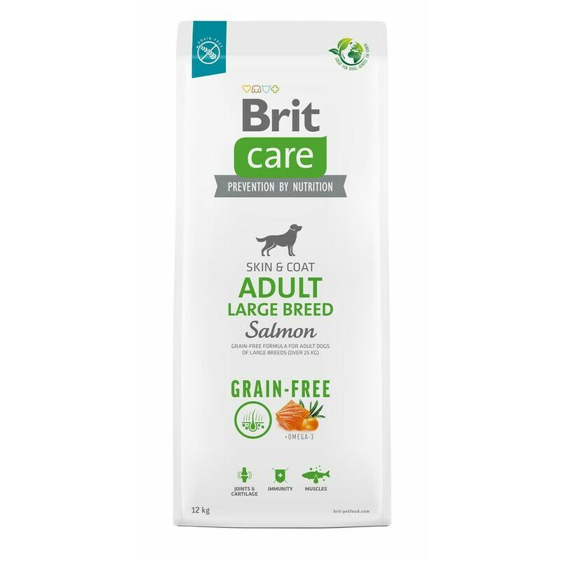 Brit Care Dog Grain Free Adult Large Salmon Dry Food 12Kg