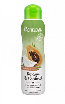 Tropiclean Champú y Acondicionador 2 en 1 Papaya Coco 355ml