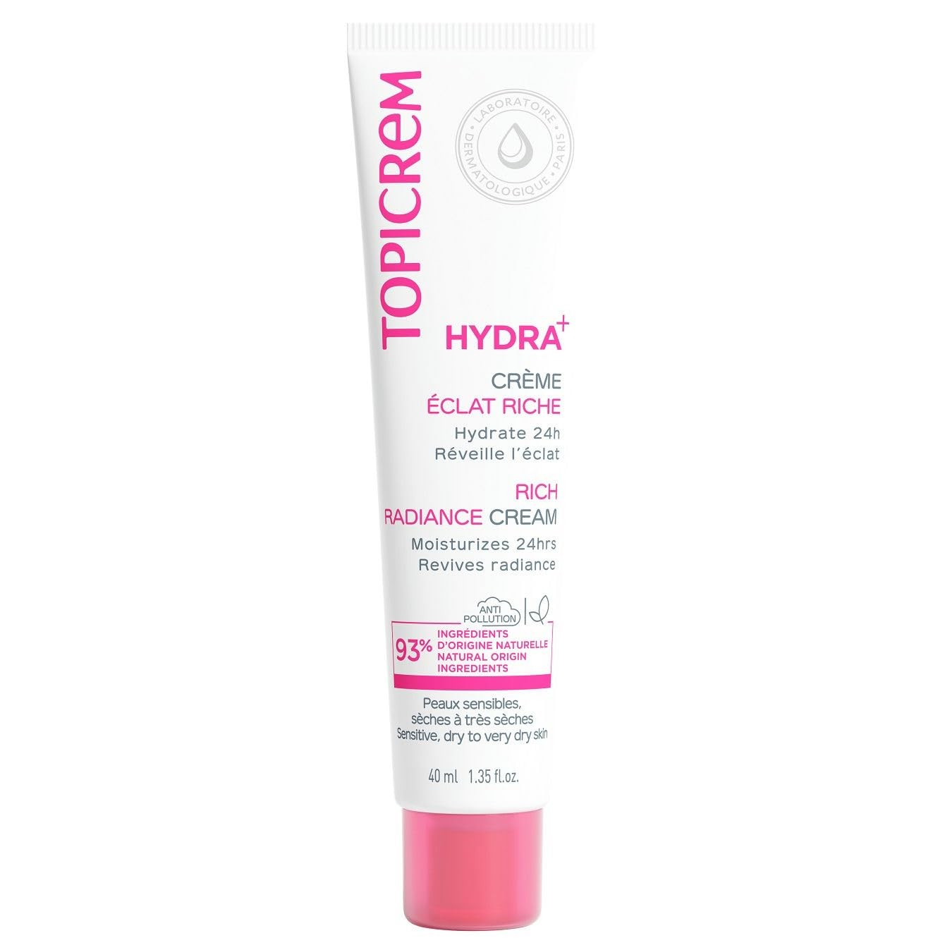 Topicrem Hydra+ Rich Illuminating Moisturizing Cream 40ml