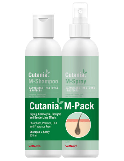 Vetnova Cutania M-Pack Champú y Spray 236ml x2