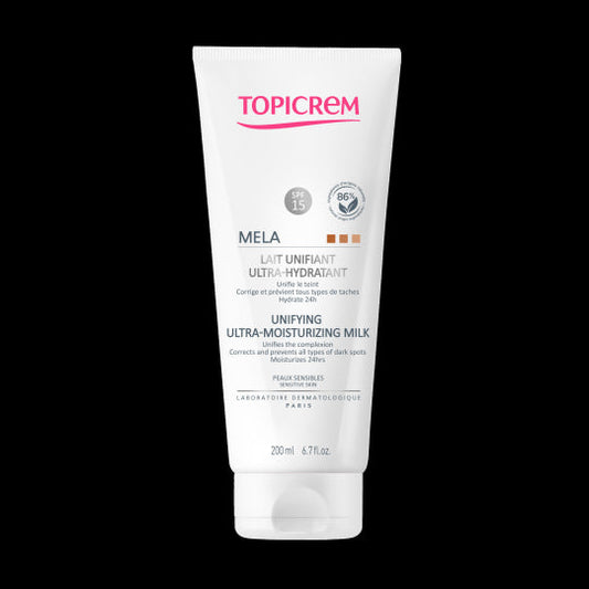 Topicrem Mela Leche Unificadora Ultra-Hidratante Corporal SPF15+ 200ml