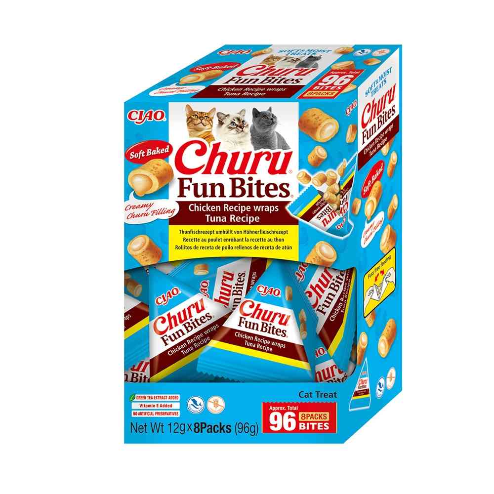 Churu Fun Bites Atún Snack para Gatos 96g