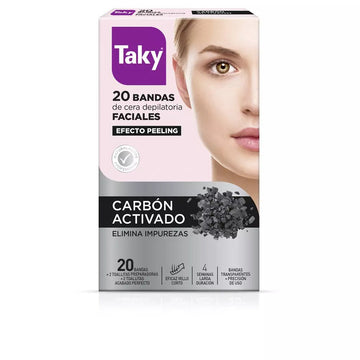 Taky Bandas Depilatorias de Carbono Activado 20 uds