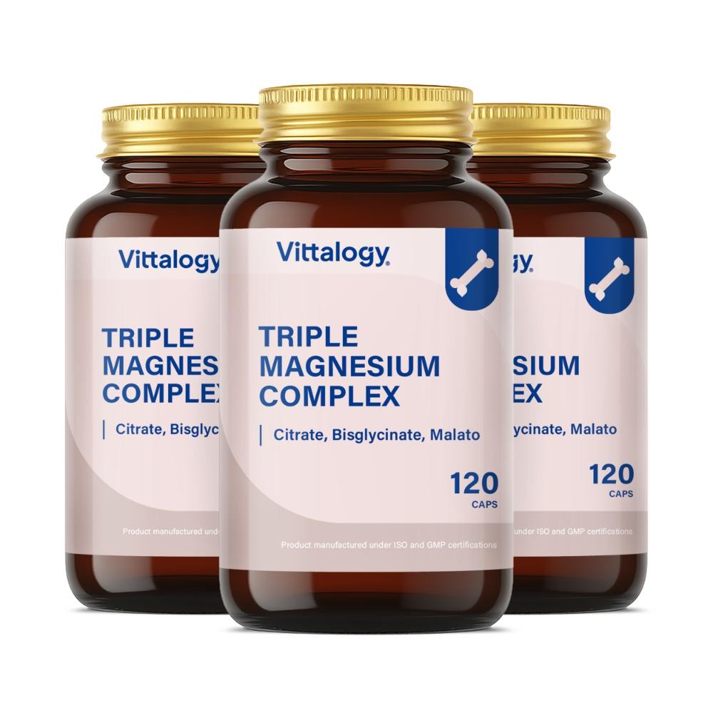 Vittalogy Triple Magnesium Complex 3x120 Cápsulas【PACK AHORRO】