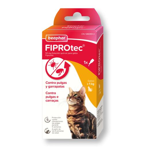 Beaphar FIPROtec Pipeta Antiparasitaria Gato 0,5ml