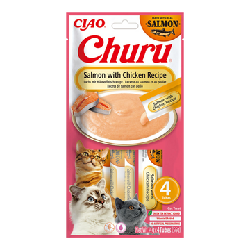 Churu Inaba Snack Crema Salmón y Pollo 14g
