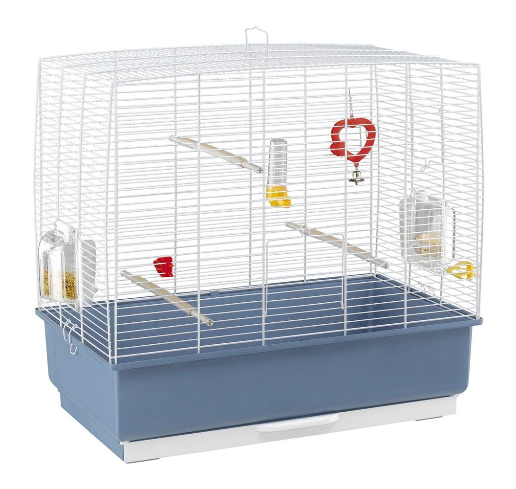Ferplast Piano 4 Jaula para Pájaros Blanco y Azul 4250g