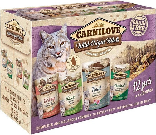 Carnilove Pouch Multipack Comida Húmeda Gato 12x85g