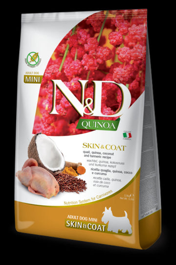 Farmina N&amp;D Quinoa Skin &amp; Coat Dry Food for Adult Mini Dogs 2.5kg