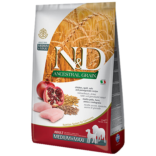 Farmina N&D Dog Ancestral Medium Maxi Pollo Alimento Seco 12kg