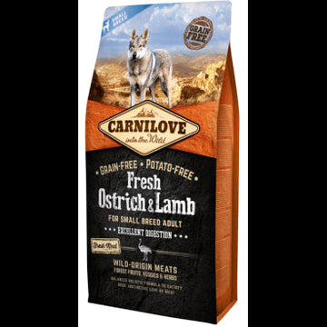 Carnilove Canine Adult Small Ostrich and Lamb 6kg
