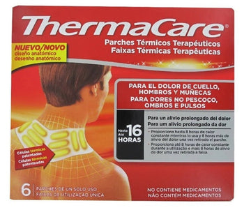THERMACARE Parches Térmicos para Cuello, Hombros y Muñecas 6uds