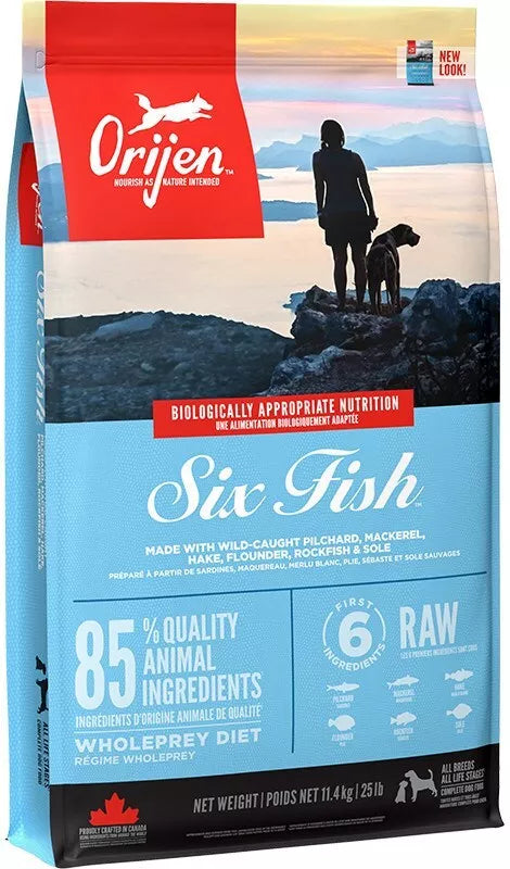 Orijen Canine Adult 6 Fish Dry Dog Food 11.4kg
