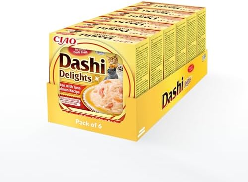 Churu Dashi Delights Pollo con Atún y Salmón Alimento Húmedo 6 bolsitas de 70g