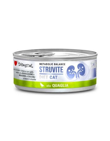Disugual Diet Cat Struvite Codorniz Alimento Húmedo 85g