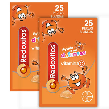 REDOXITOS Vitaminas y Defensas Duplo 2x25 Perlas Blandas sabor Naranja