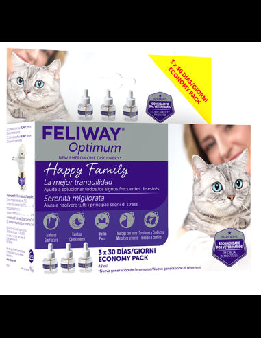 Feliway Optimum Recambio 3 uds