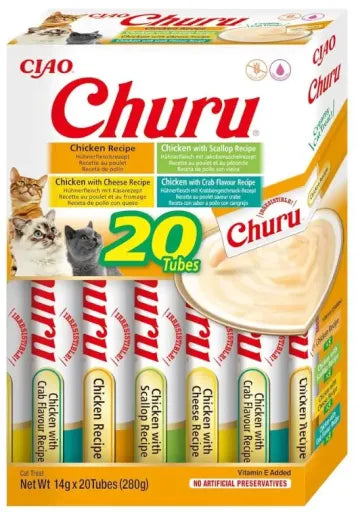 Churu Variedades de Pollo Snack para Gatos 20 x 14g