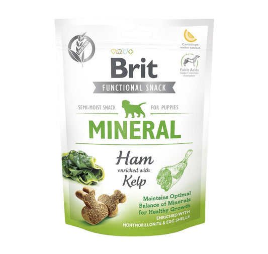 Brit Care Dog Functional Snack Mineral Puppy Jamon Ciasteca 150g