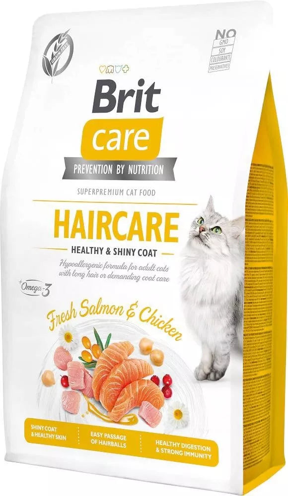 Brit Care Cat Haircare Alimento Seco para Gatos 2Kg