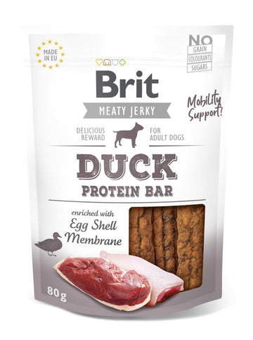Brit Jerky Snack Bar Pato Sólido 80g