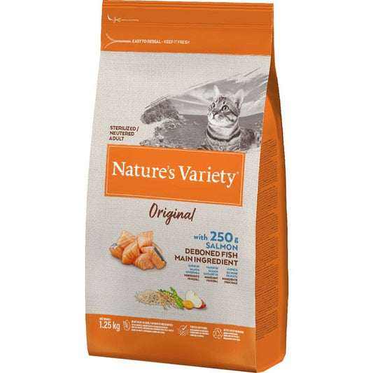 Nature's Variety Salmon Food for Sterilized Adult Cats 1.25Kg
