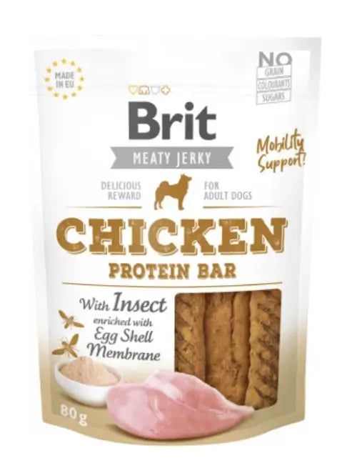 Brit Jerky Snack Pollo Snack para Perros 80g