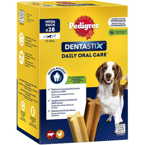 Pedigree DentaStix Snacks para Perros Adultos 28 uds
