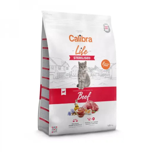 Calibra Cat Life Sterilised Ternera 1,5kg