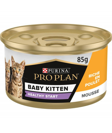 Purina Pro Plan Feline Baby Kitten Chicken Mousse 24 units