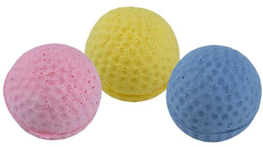 Ferplast Pelotas Gato de Goma Multicolor 3 uds