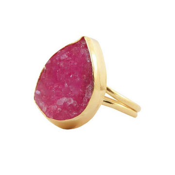 Anillo Formentera Drusa Fucsia mo