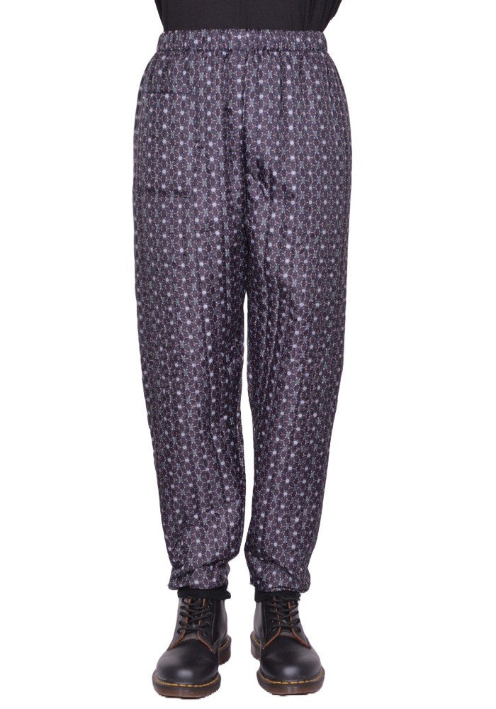 BLESS N°08 3096 MONPE PANTS FLORAL PRINT BLACK/BLUE (New Season FW25)