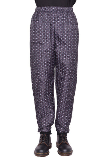 BLESS N°08 3096 MONPE PANTS FLORAL PRINT BLACK/BLUE (New Season FW25)