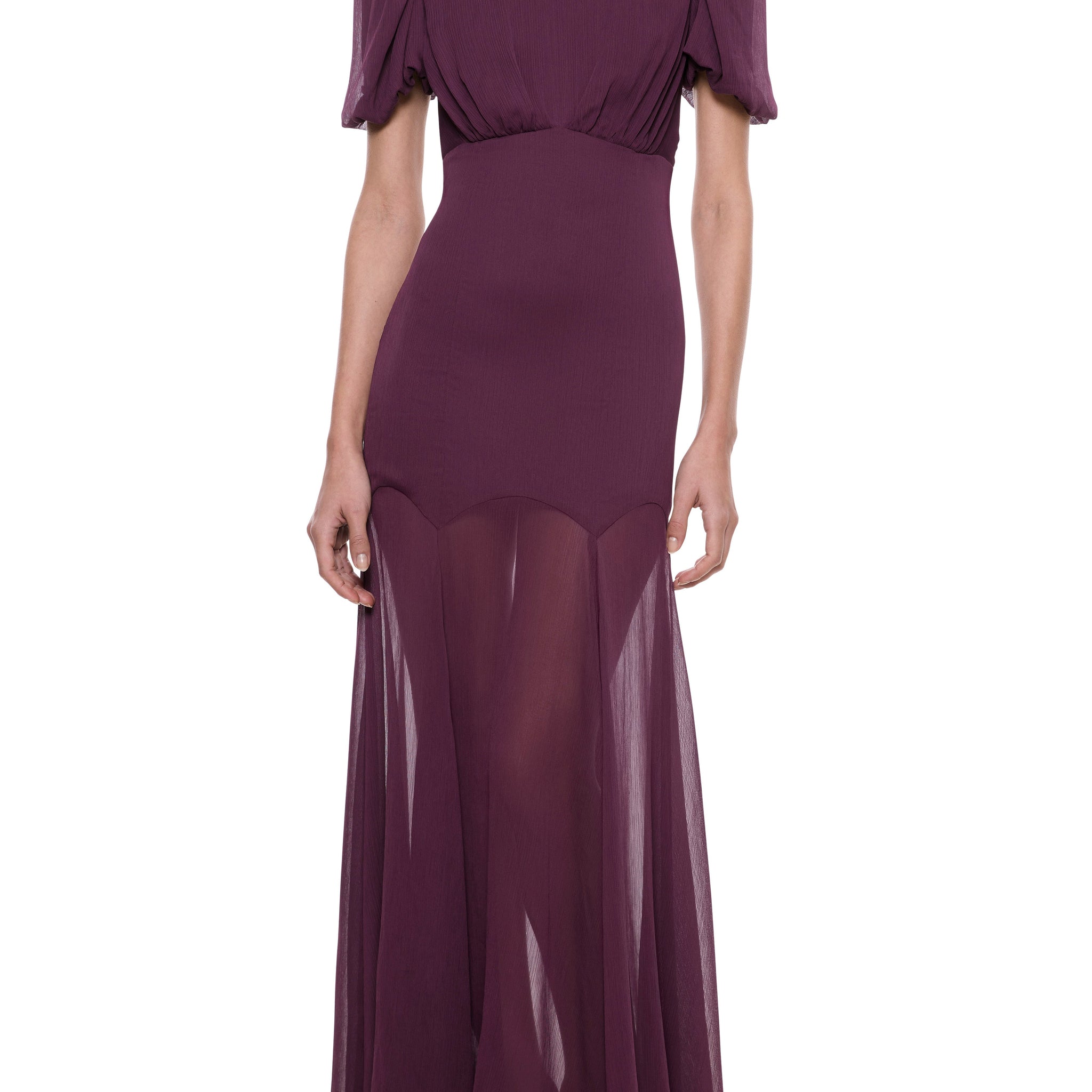 Agua Maroon Maxi Dress