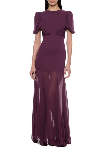 Agua Maroon Maxi Dress