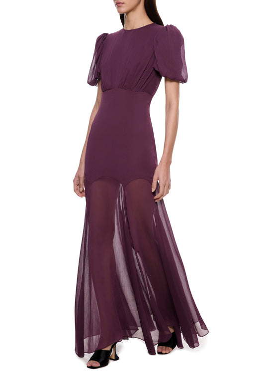 Agua Maroon Maxi Dress