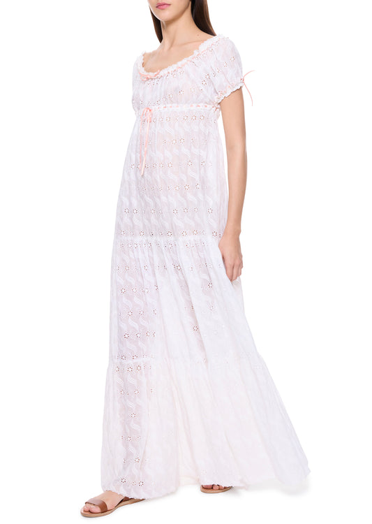 1930s Cotton Broderie Anglaise Day Dress