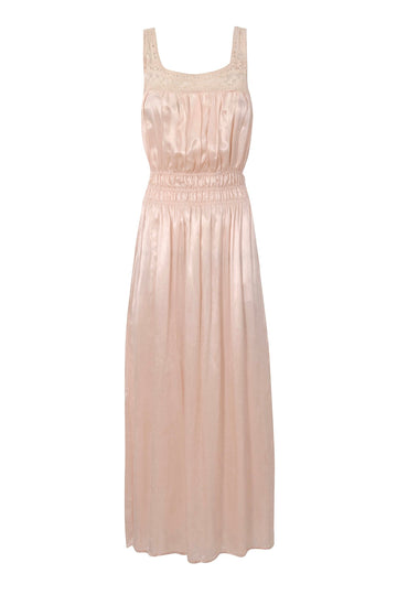 1940's Pink Silk Slip Dress