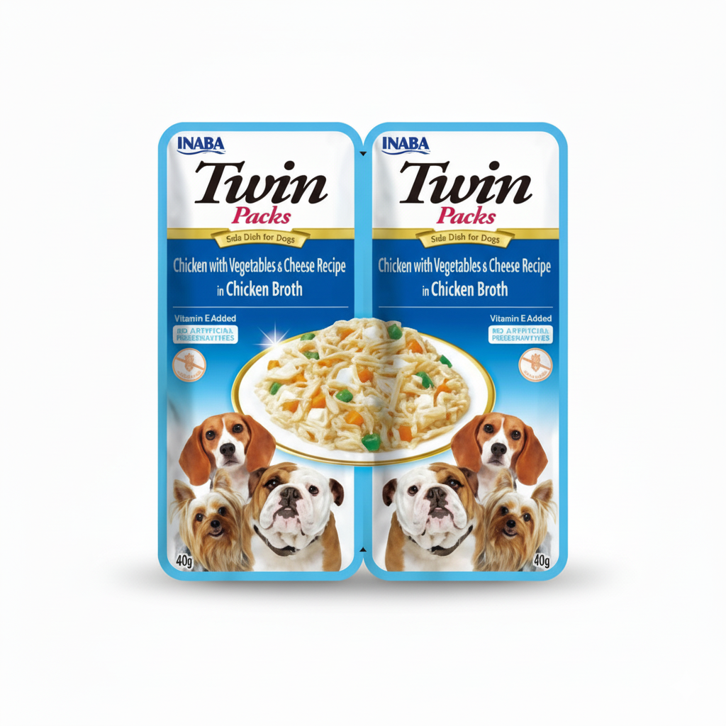 Churu Dog Twin Packs Pollo Con Verduras Y Queso 12x80Gr