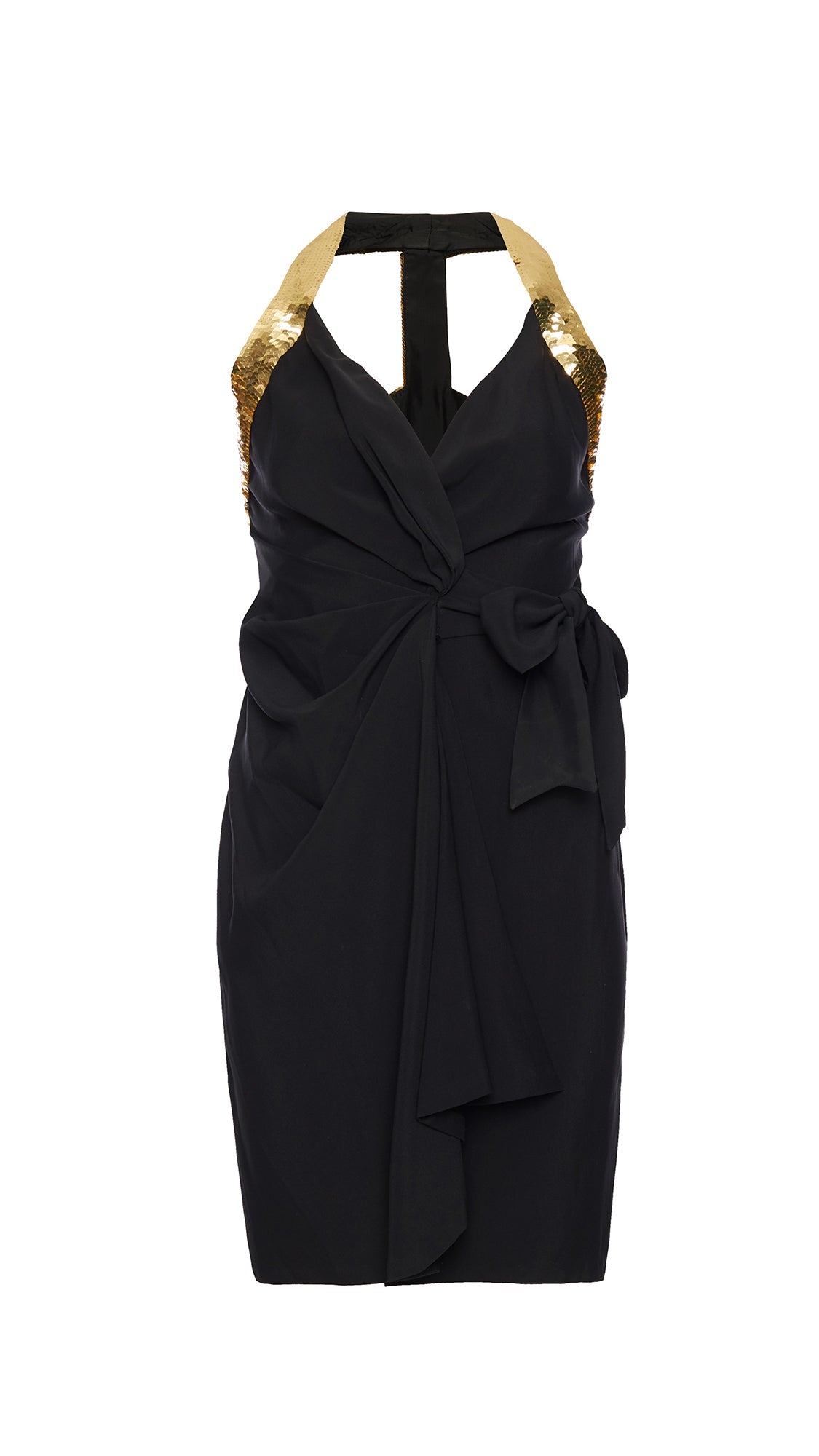 1994 Spring-Summer Moschino Cocktail Sequin "Peace" Sign Dress