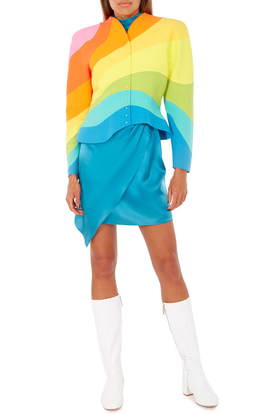 1990's Thierry Mugler Rainbow Jacket