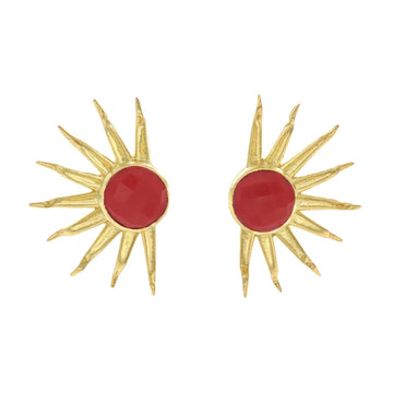 Pendientes Fayun Rojo