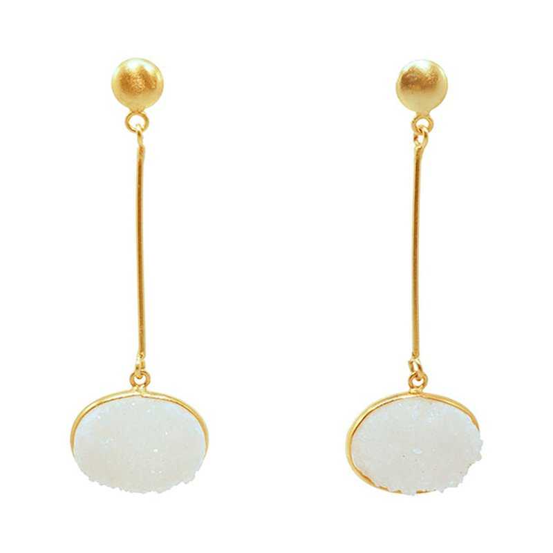 Pendientes Newton Drusa Blanco