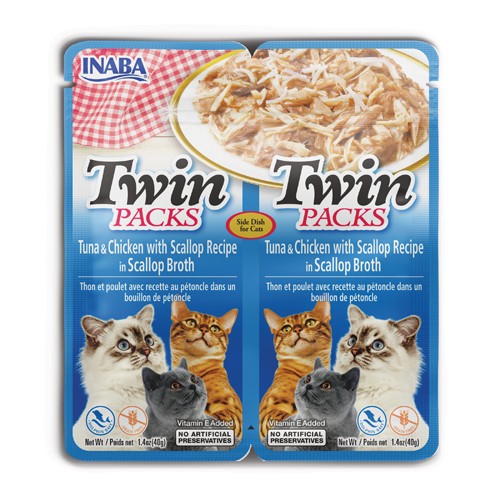Churu Cat Twin Packs Receta Pollo En Caldo De Vieira 12X80Gr