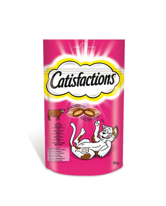 Catisfactions Buey Snack para Gatos 60g