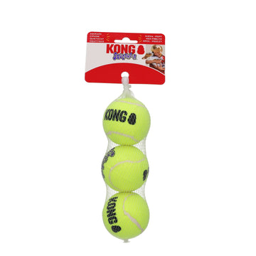 Kong Air Dog Pelotas Squeaker Amarillo 3 uds