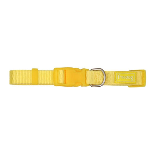 Freedog Collar Nylon Basic Amarillo 1 ud