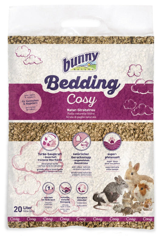 Bunny Lecho Cosy Paja Natural Lecho para Roedores 20L
